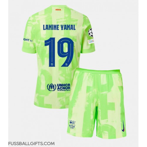 Barcelona Lamine Yamal #19 Fußballbekleidung 3rd trikot Kinder 2024-25 Kurzarm (+ kurze hosen)